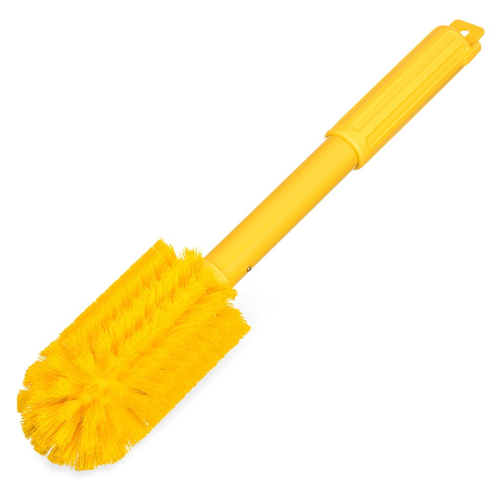 Carlisle 4557100 20 inch Wood Handle Grill Brush with Scraper