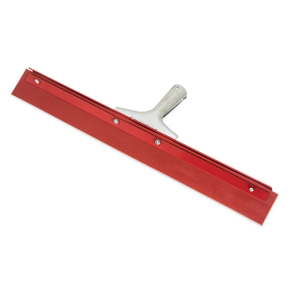 Carlisle Flo-Pac Floor 18 Squeegee Head with Red Gum Rubber blade and Heavy Duty Steel Frame 