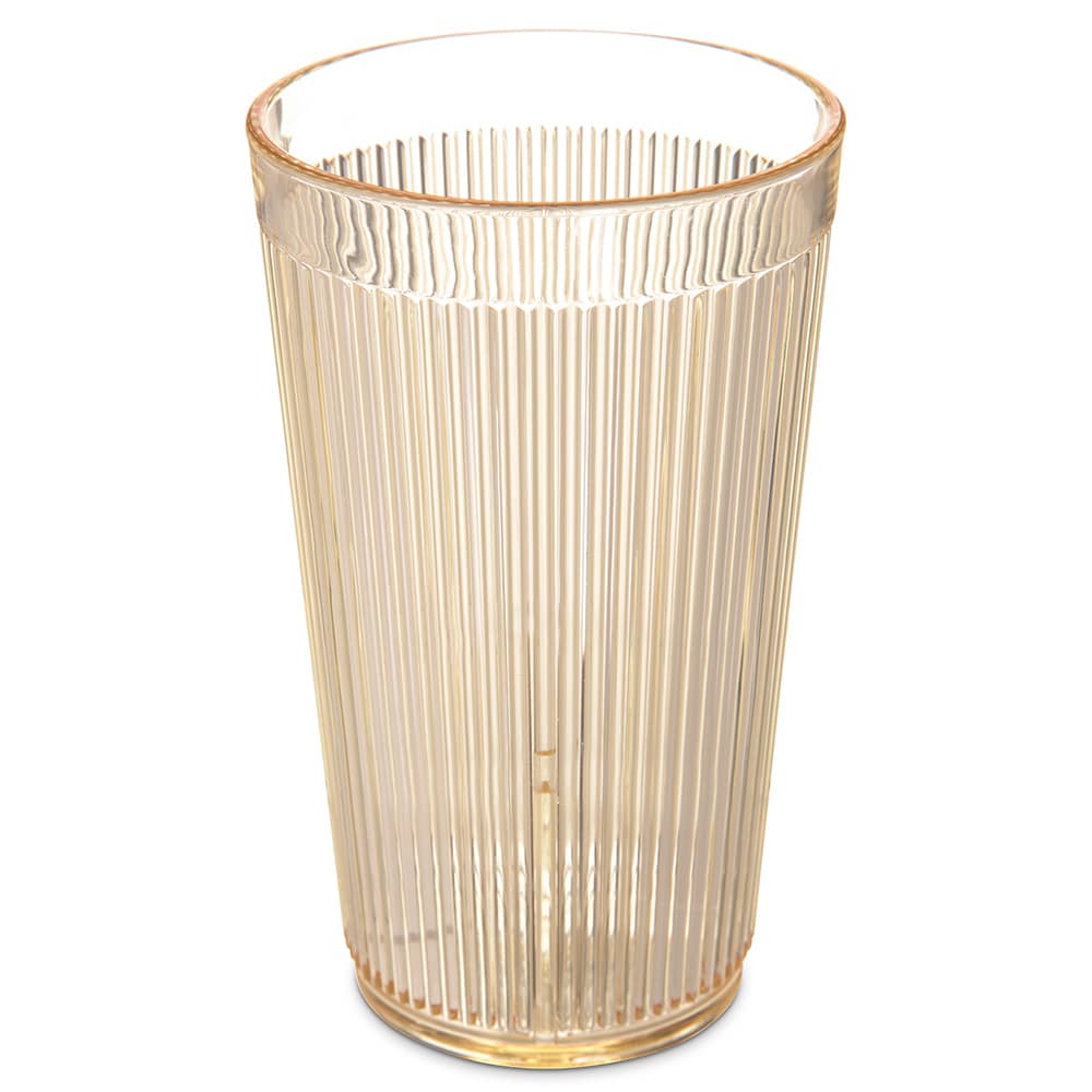 Carlisle 403322 12 oz RimGlow Tumbler - Polycarbonate, Honey Yellow