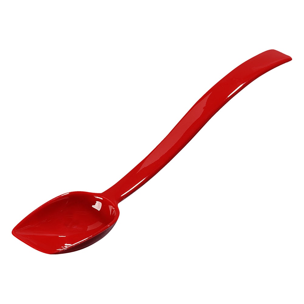 Carlisle 447005 10"L Solid Salad/Buffet Spoon w/ .75-oz Capacity, Plastic, Red