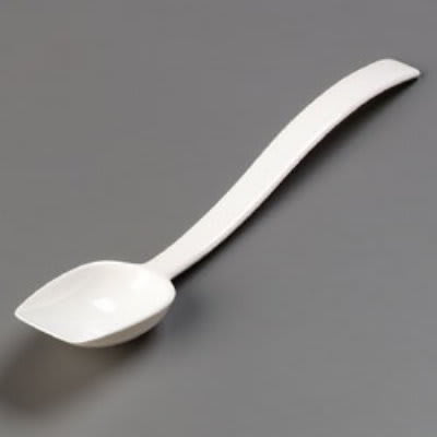 Carlisle 447002 Salad Buffet Spoon, 3/4 oz., 10 in, Solid, Polycarbonate, White