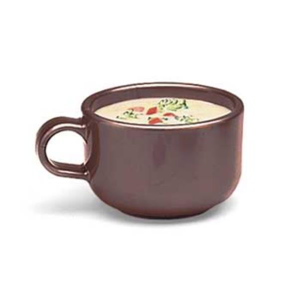 Carlisle 451328 Jumbo Soup Latte Mug, 10 oz., Brown SAN Exterior