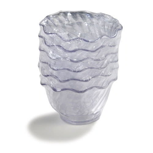 Carlisle 4530-8-07 5-oz Tulip Dessert Dish - (6/Pk) Scalloped Edging, Clear
