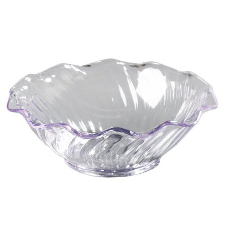 Carlisle 4531-807 5-oz Tulip Berry Dish - (12/Pk) Scalloped Edging, Clear