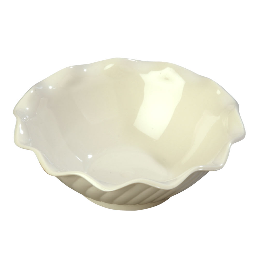 Carlisle 453142 Tulip Berry Dish, 5 oz., Bone, SAN, NSF