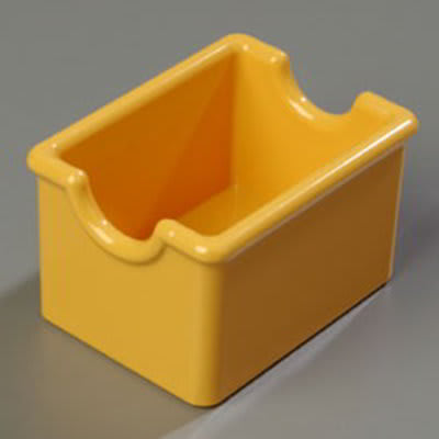 Carlisle 455022 Sugar Packet Caddy, Holds 20 Packets, Plastic, Honey Yellow
