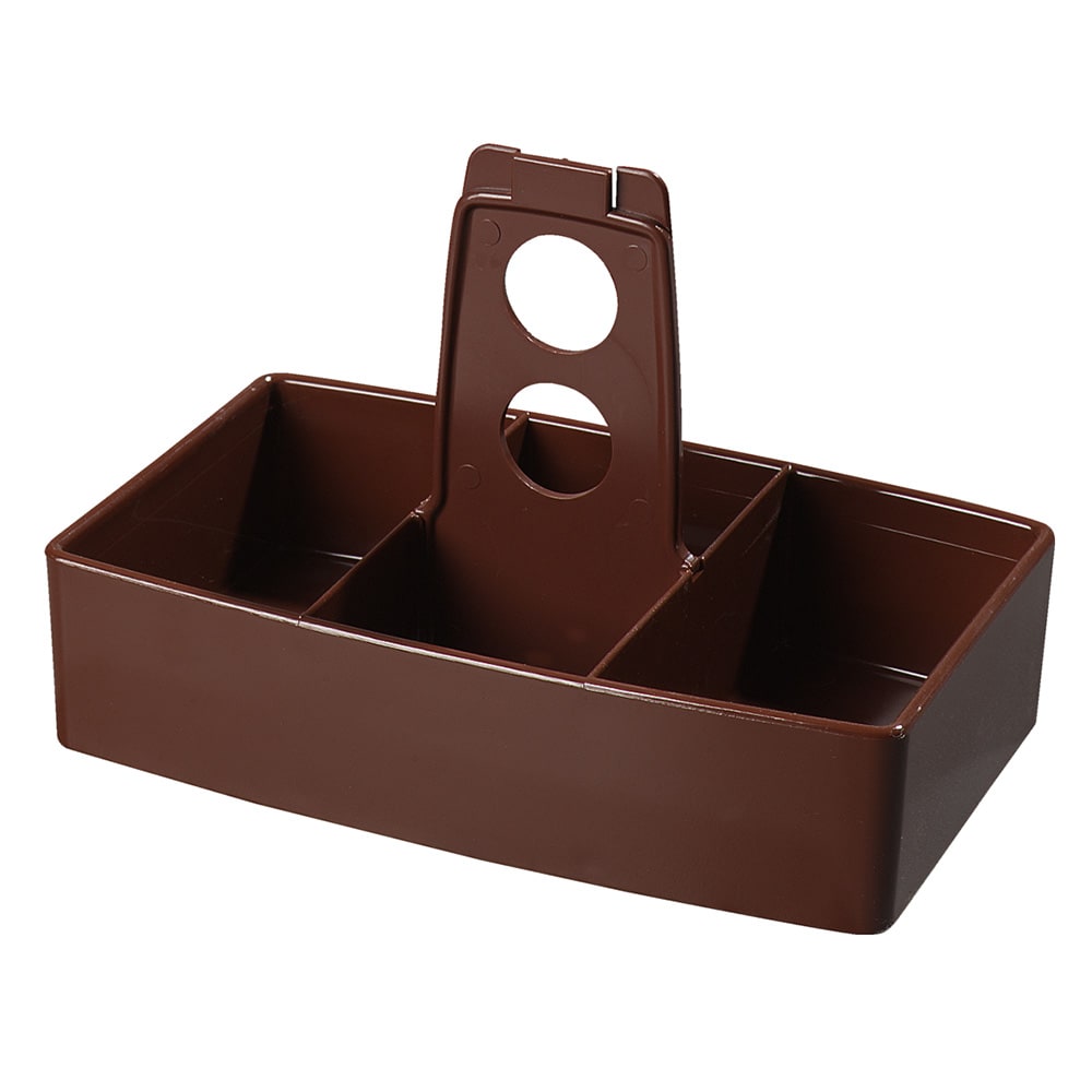 Carlisle 455128 Merchandiser Caddy w/ (50) Sugar Packet Capacity, Plastic, Lenox Brown