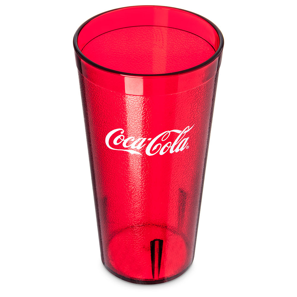 Coke Coca Cola Restaurant Red Plastic Tumblers Cups 24oz New 6 