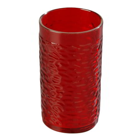 Carlisle 550910 Pebble Optic Tumbler, 9-1/2 oz., SAN, Ruby