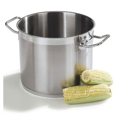 Carlisle 601132 32-qt Stock Pot - Induction Compatible, 18/10-Stainless
