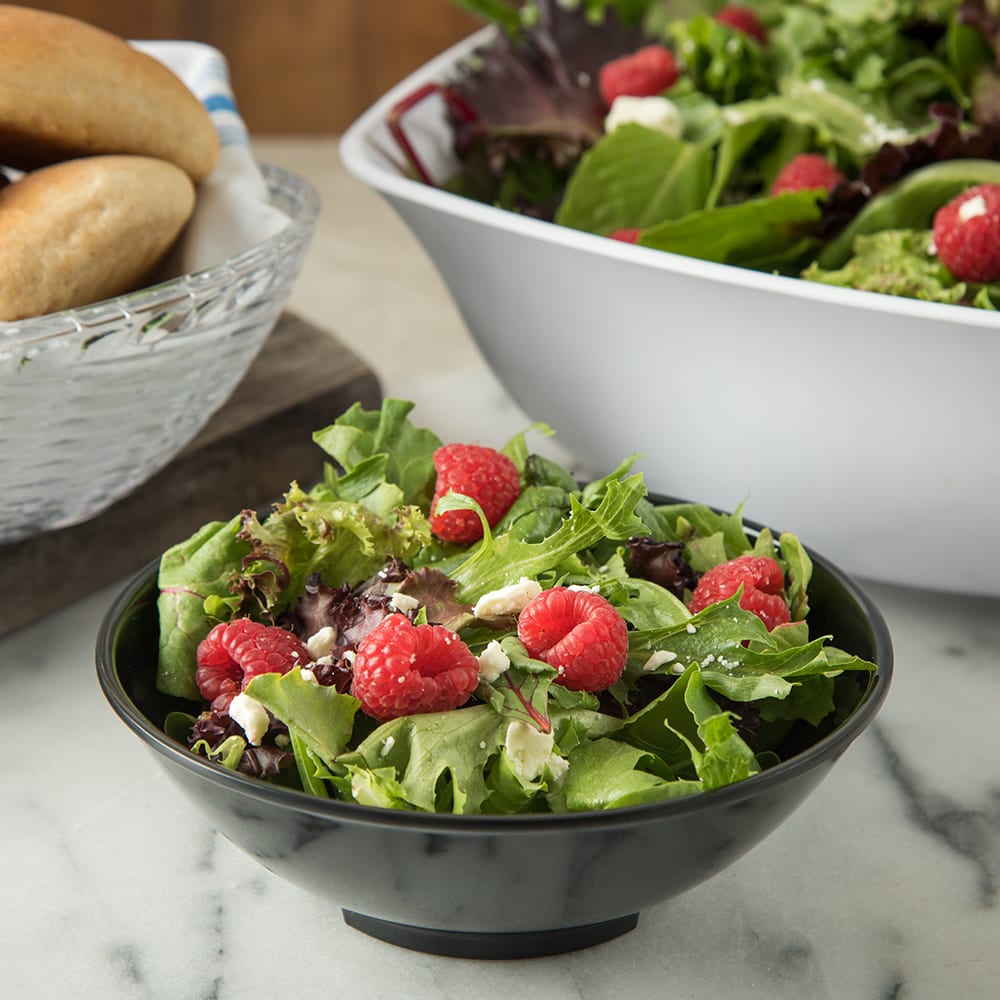 Carlisle 650B03 14 oz Melamine Salad Bowl, Black