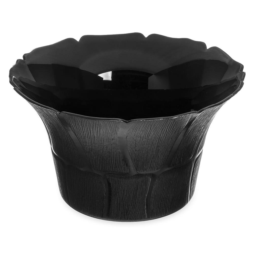 Carlisle 693103 9.75" Round Serving Bowl w/ 3.4-qt Capacity, Polycarbonate, Black