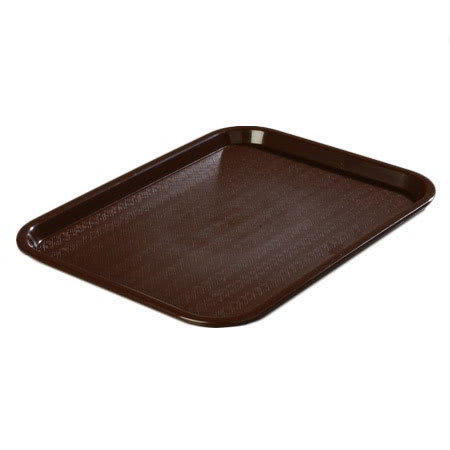 Carlisle CT1014-8169 Rectangular Cafe Tray - (6/Pk) 13-7/8x10-3/4" Chocolate