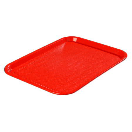 Carlisle CT1216-81-05 Rectangular Cafe Tray - (6/Pk) 16-5/16x12" Red