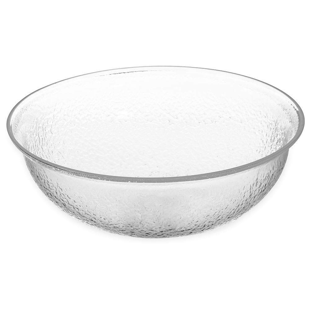 Carlisle SB7207 12" Round Salad Bowl w/ 4-qt Capacity, Acrylic, Clear
