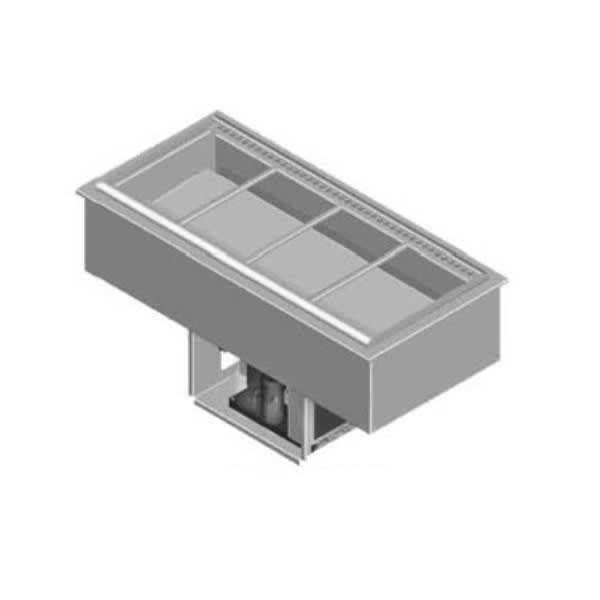 Delfield N8182-FA 83" Drop-In Refrigerator w/ (6) Pan Capacity, Forced Air Cooled, 115v