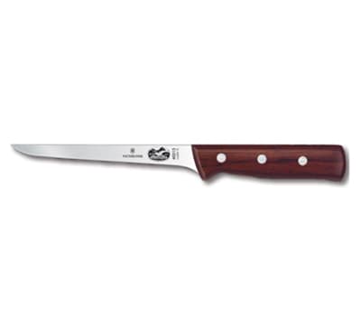 Victorinox - Swiss Army 40013 Narrow Boning Knife w/ 6" Stiff Blade, High Carbon Steel, Rosewood Handle