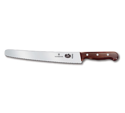Victorinox - Swiss Army 40040 Bread Knife w/ 10.25" Blade, Serrated Edge, Rosewood Handle