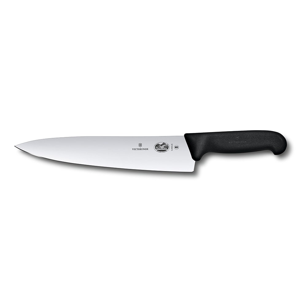 Victorinox - Swiss Army 40521 Chef's Knife w/ 10" Blade, Black Handle