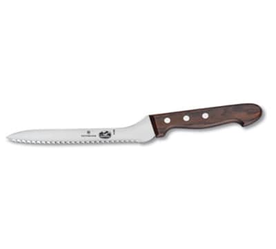 Victorinox - Swiss Army 41290 Bread Knife w/ 7.5" Offset Blade, Rosewood Handle