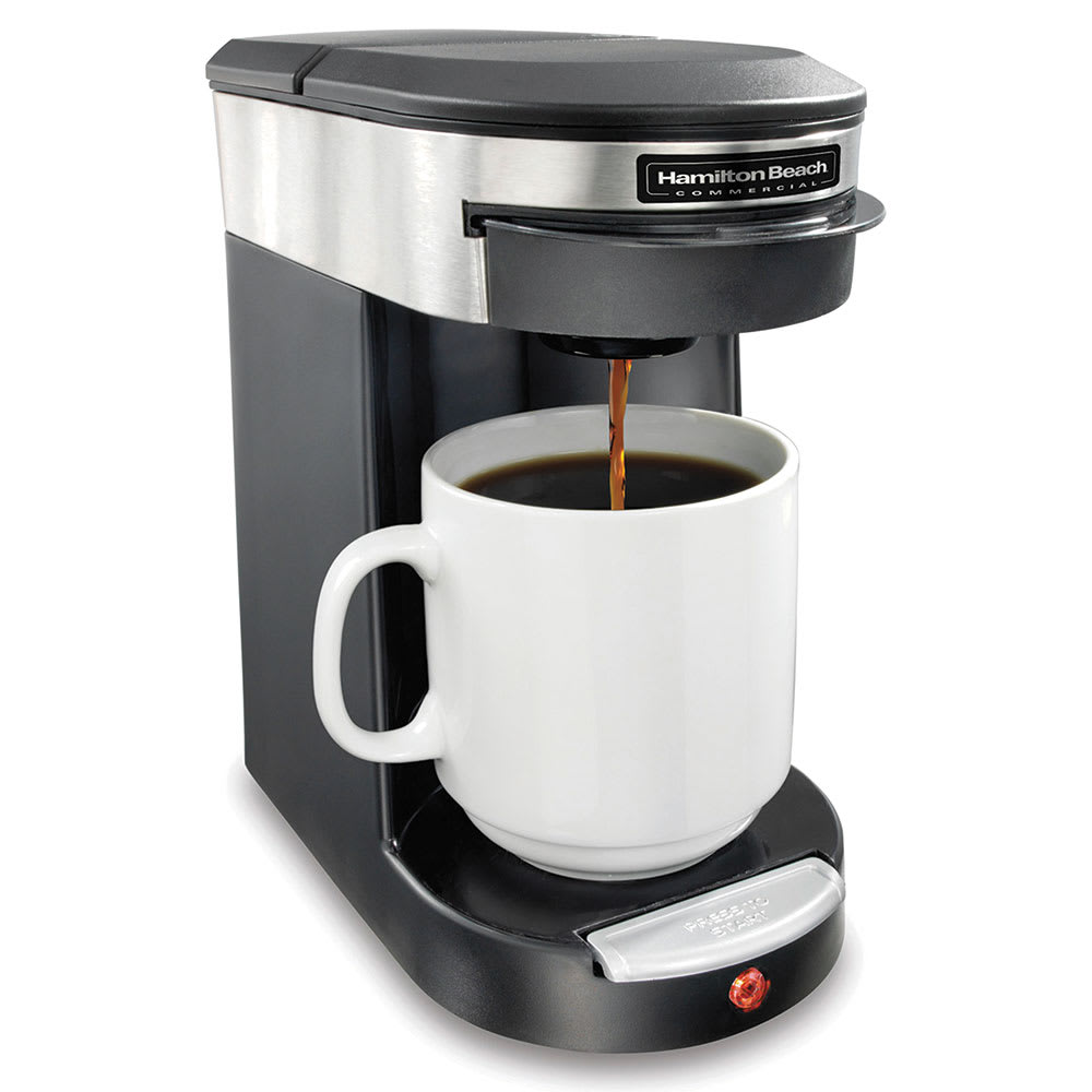 Hamilton Beach HDC200S 1 Cup Pod Coffee Maker Black Stainless 120v