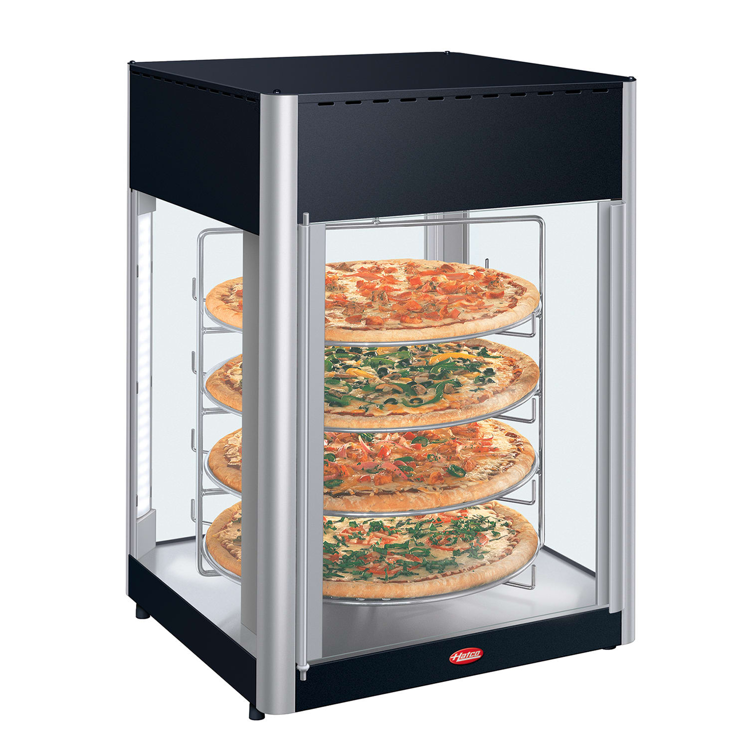 Hatco FDWD-2 Holding Display Cabinet w/ 2-Door & Revolving Circular Rack