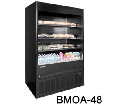 Master-bilt BMOA-48 52" Vertical Open Air Cooler w/ (4) Levels, 208-230v/1ph