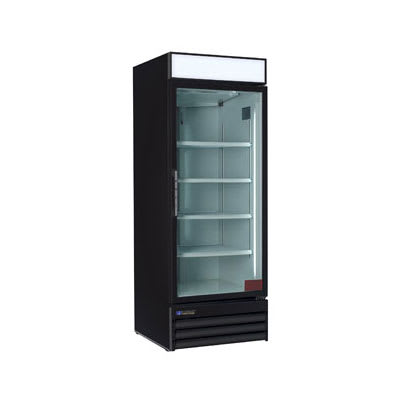 Master-bilt MBGR26H 29" One-Section Glass Door Merchandiser Case w/ Swing Doors, Black, 115v