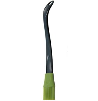 iSi B20043 Dual Basting Brush, Handle Heat Resistant Up to 490 Degrees F, Black/Wasabi
