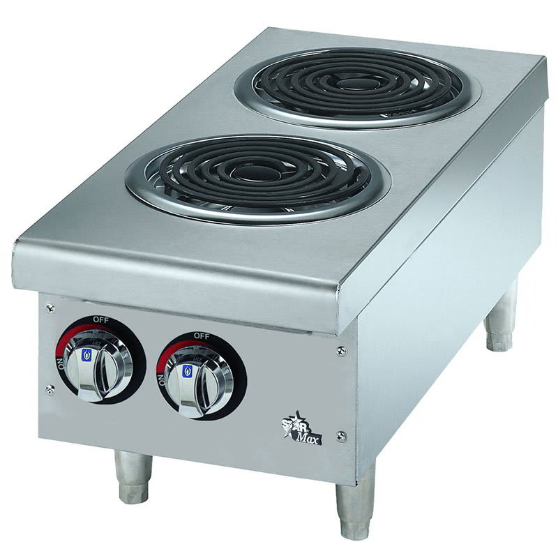 Star 502CF Countertop Hotplate - 2-Burner, Infinite Heat Control
