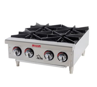 Star 606HF LP 36" Hotplate - 6-Burners, Manual Controls, LP