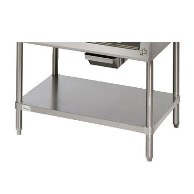 Star ESUM24SF Floor Model Stand, 23 x 24.25 x 22-in, w/ Bottom Shelf, Stainless