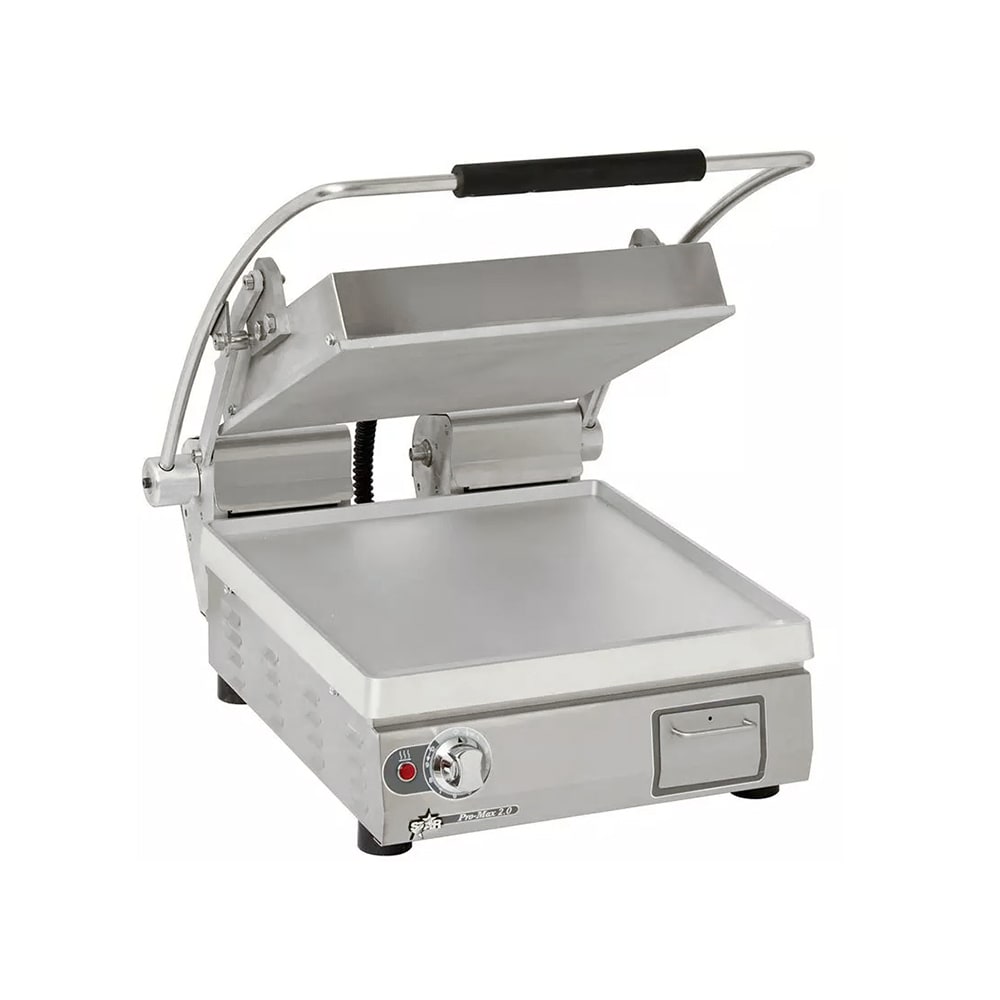 Star PST14E Single Commercial Panini Press w/ Aluminum Smooth Plates, 120v