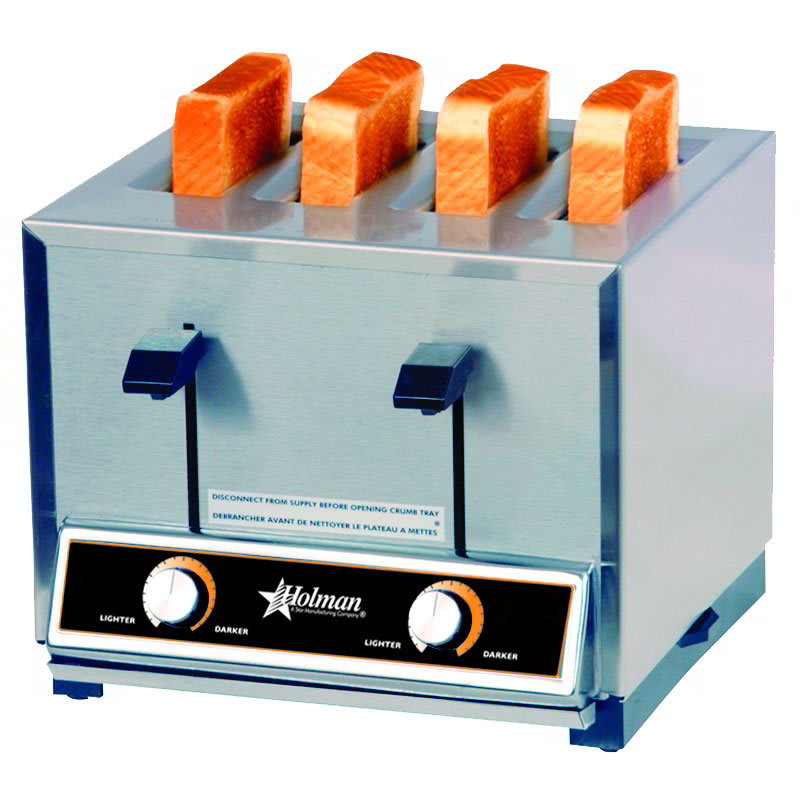 Star T4208240 Pop-Up Toaster, 4 Slice Bread or Bagel, Solid State Timer, 208/240 V