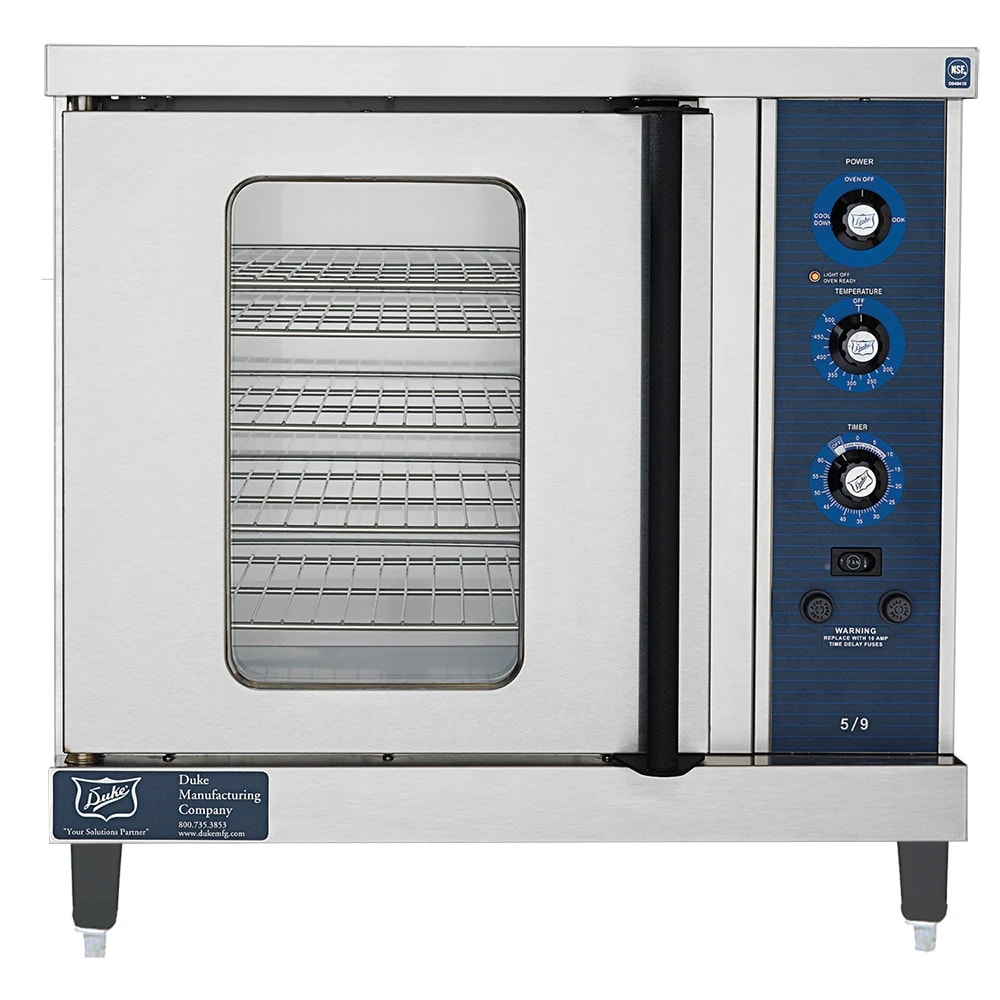 Duke 59E3XX Single Half Size Electric Convection Oven 8.0 kW, 208v/3ph