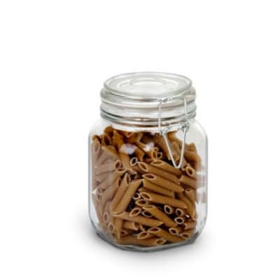 Anchor 98591CR1 38-oz Heremes Jar w/ Clamp Top Lid & Craft Store Insert, Clear