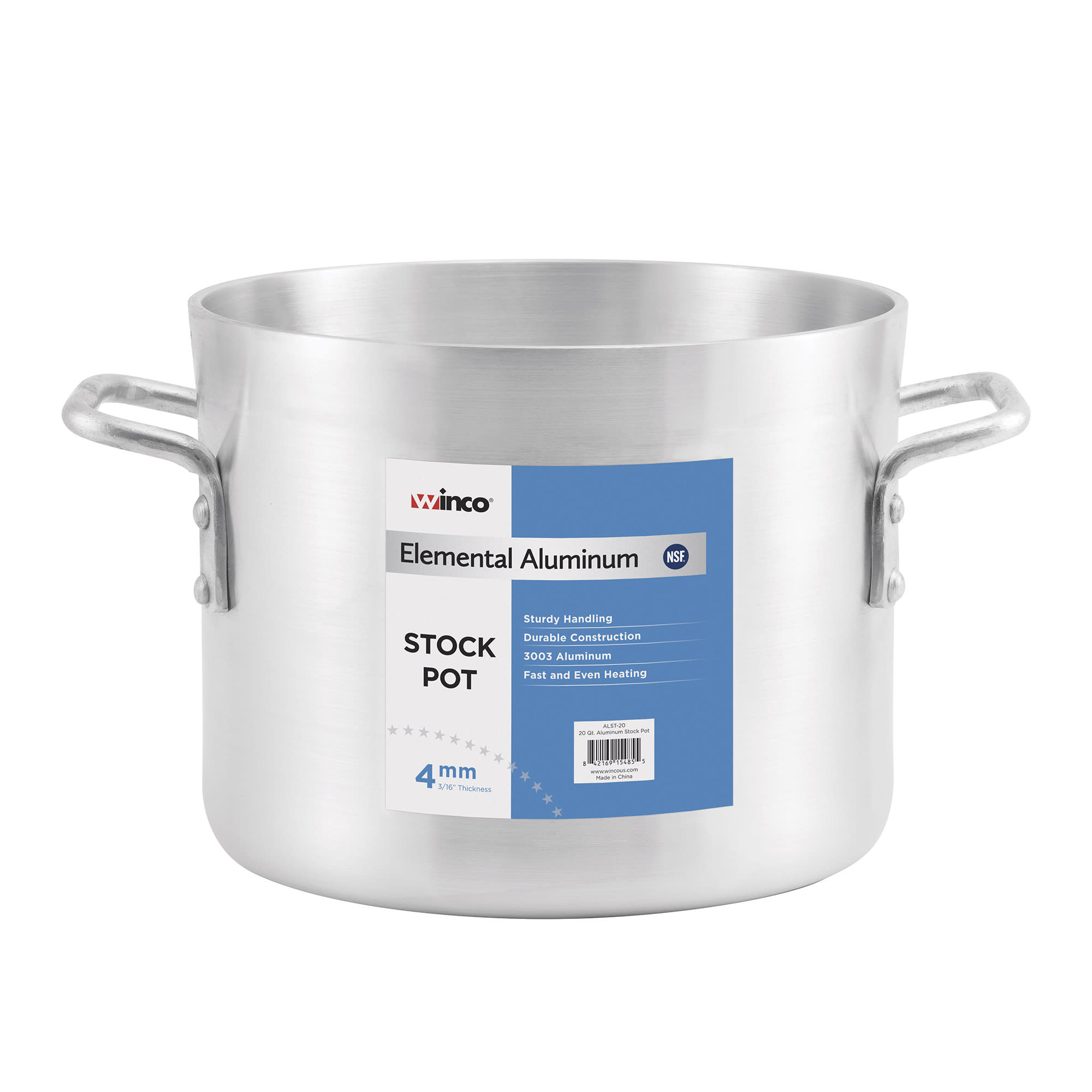 Winco ALST-80 80-qt Aluminum Stock Pot