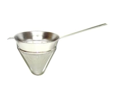 Winco CCBH-08R 8.5" Premium Bouillon Strainer, 40-Mesh, Reinforced Stainless