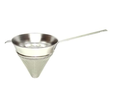 Winco CCBH-10 10" Premium Bouillon Strainer, 40-Mesh, Stainless