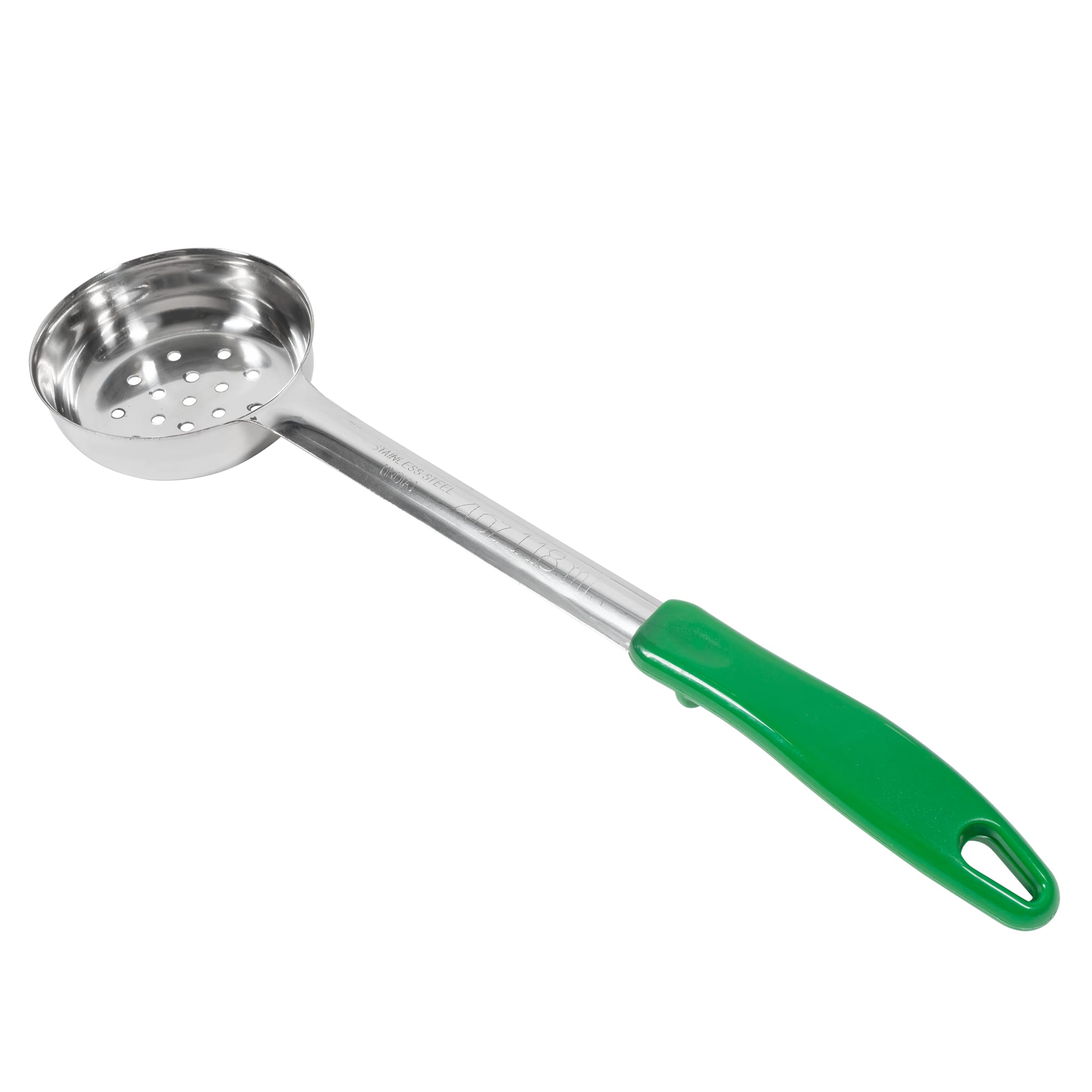Food Portioner Green Handle Perforated Color Coded 4 oz