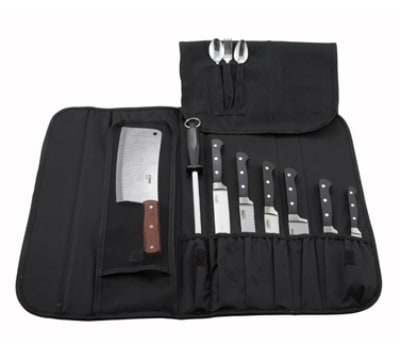 Winco KBG-10 10-Compartment Polyester Knife Bag