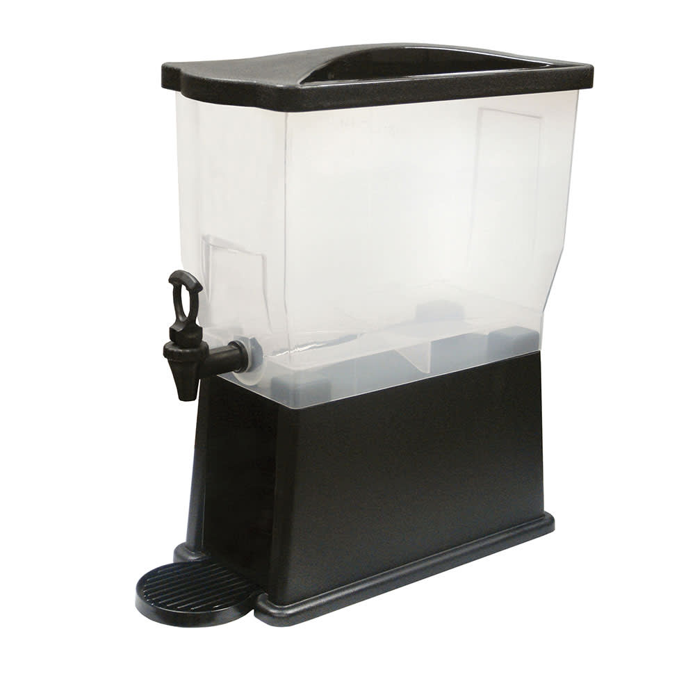 Winco PBD-3 gal Beverage Dispenser Plastic Container, Black Base