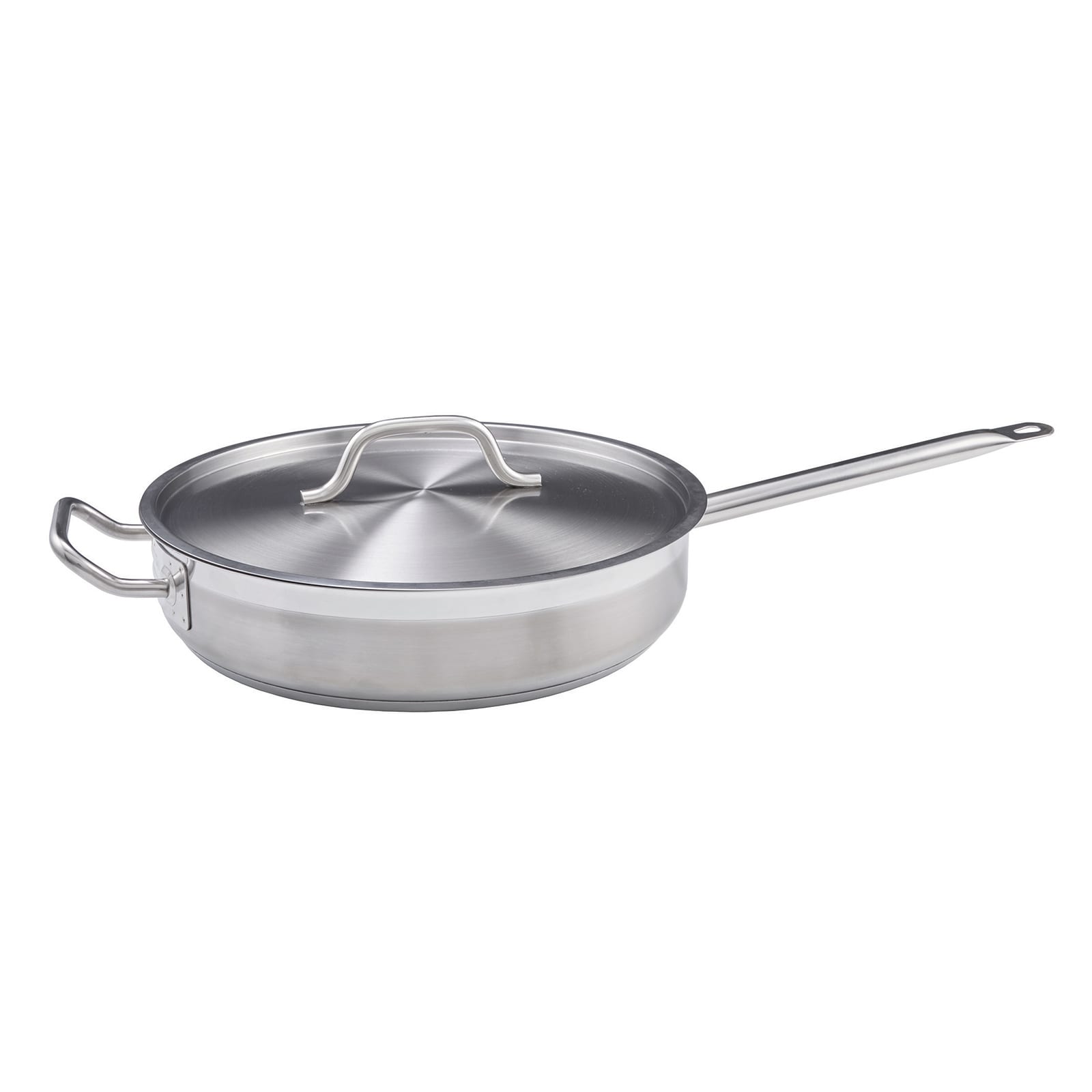 Winco SSSP-3 3.5 qt. Stainless Steel Sauce Pan with Cover