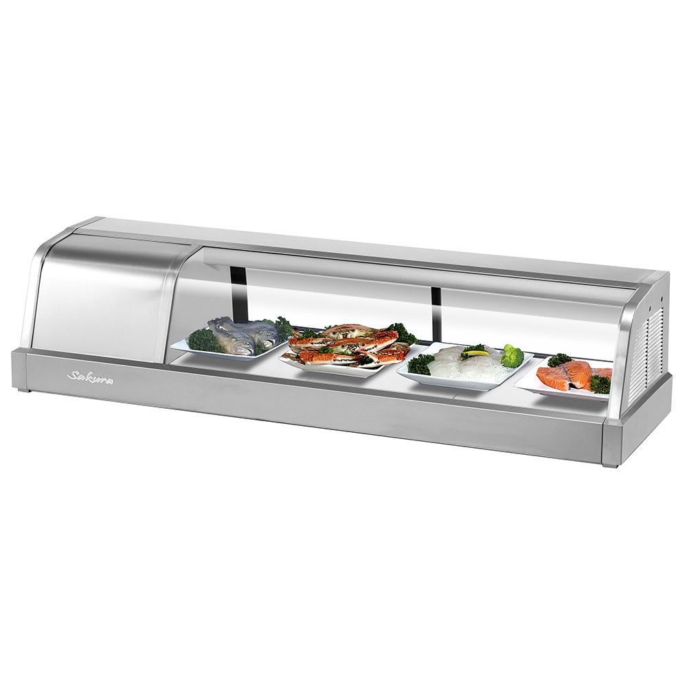 Turbo Air SAKURA-50-L 49" Sushi Case w/ (2) Doors - Left Compressor, 115v