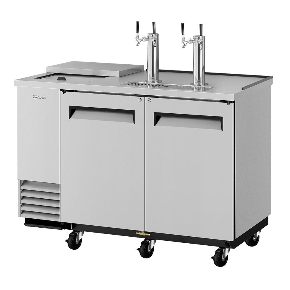 Turbo Air TCB-2SD-N6 59" Draft Beer System w/ (2) Keg Capacity - (2) Columns, Stainless, 115v