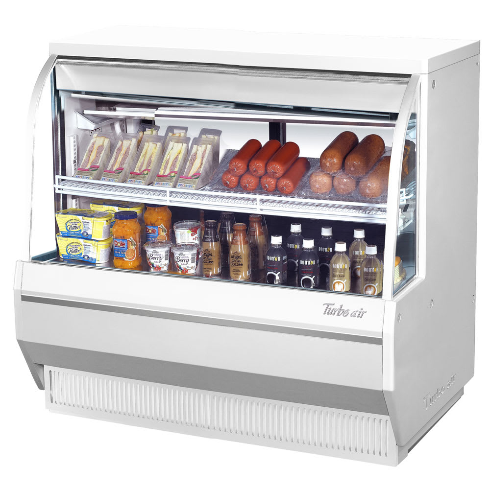 Turbo Air TCDD-48L-W-N 48.5" Full Service Deli Case w/ Curved Glass - (2) Levels, 115v