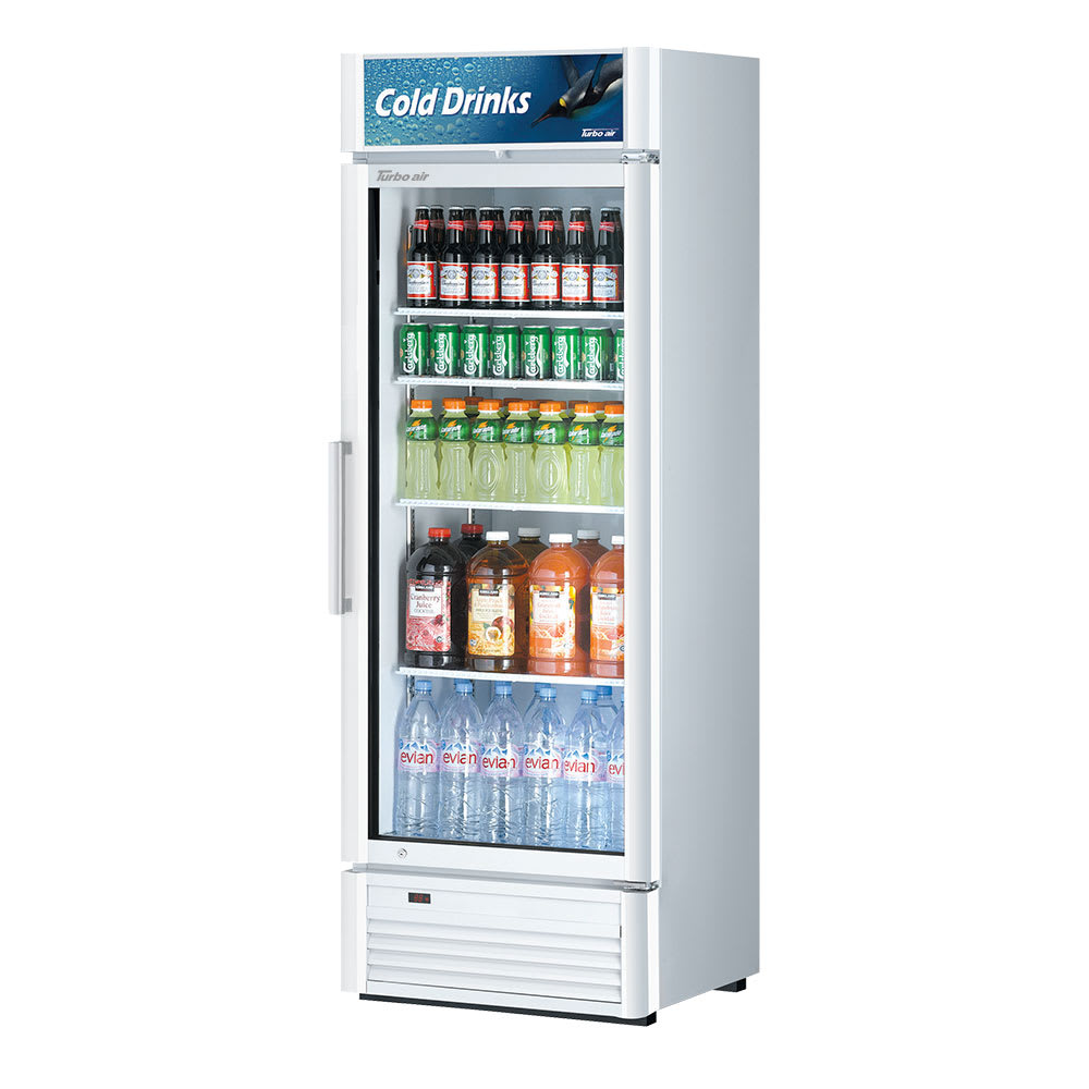 Turbo Air TGM-15SD-N6 27" One Section Glass Door Merchandiser w/ Swing Door, 115v