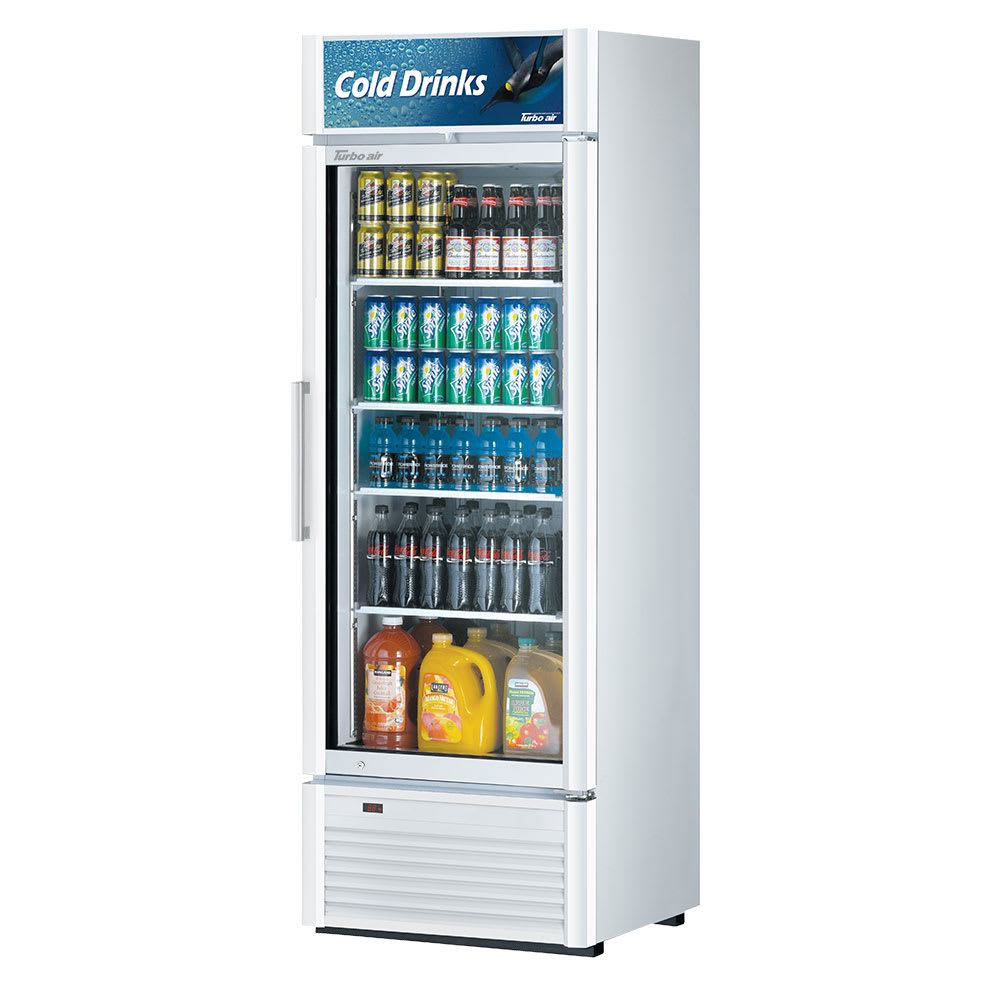 Turbo Air TGM-20SD-N6 27" One-Section Glass Door Merchandiser w/ Swing Door, 115v