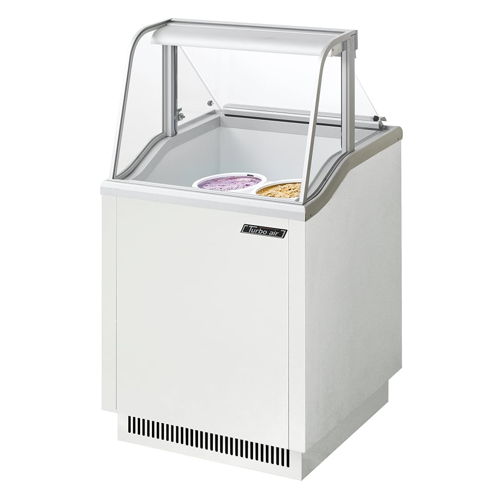 Turbo Air TIDC-26W 26" Stand Alone Ice Cream Freezer w/ 4 Tub Capacity, 115v