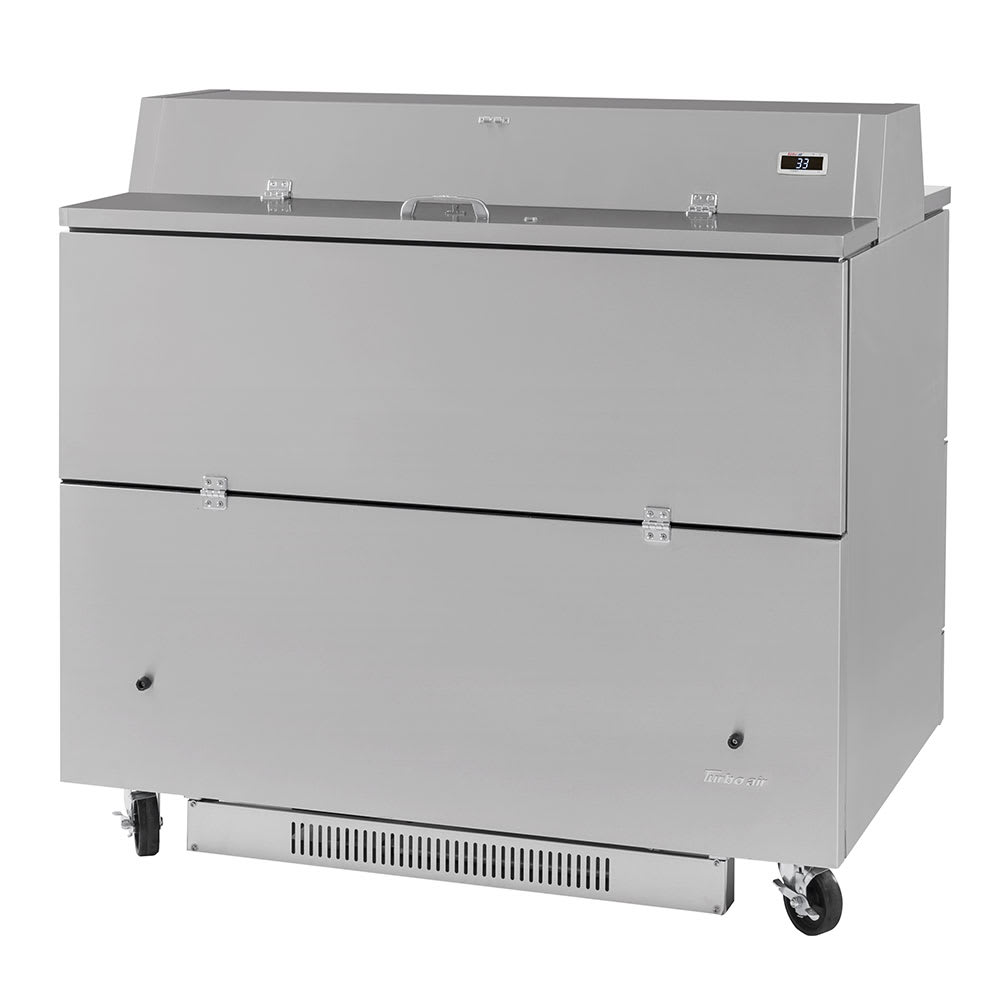 Turbo Air TMKC-49D-N-SS Milk Cooler w/ Top & Side Access - (768) Half Pint Carton Capacity, 115v